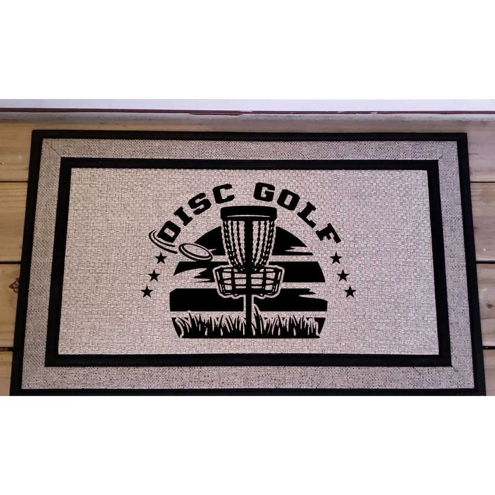 Disc Golf DiscGolf Sunrise Doormat, Disc Golf Mat, DiscGolfer Gift